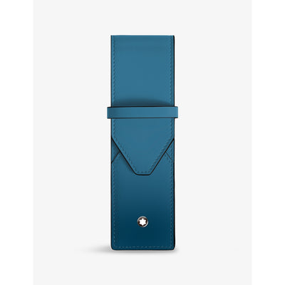 selfridges Montblanc Meisterstuck Two Pen Leather Pouch- Buy online at McGrocer