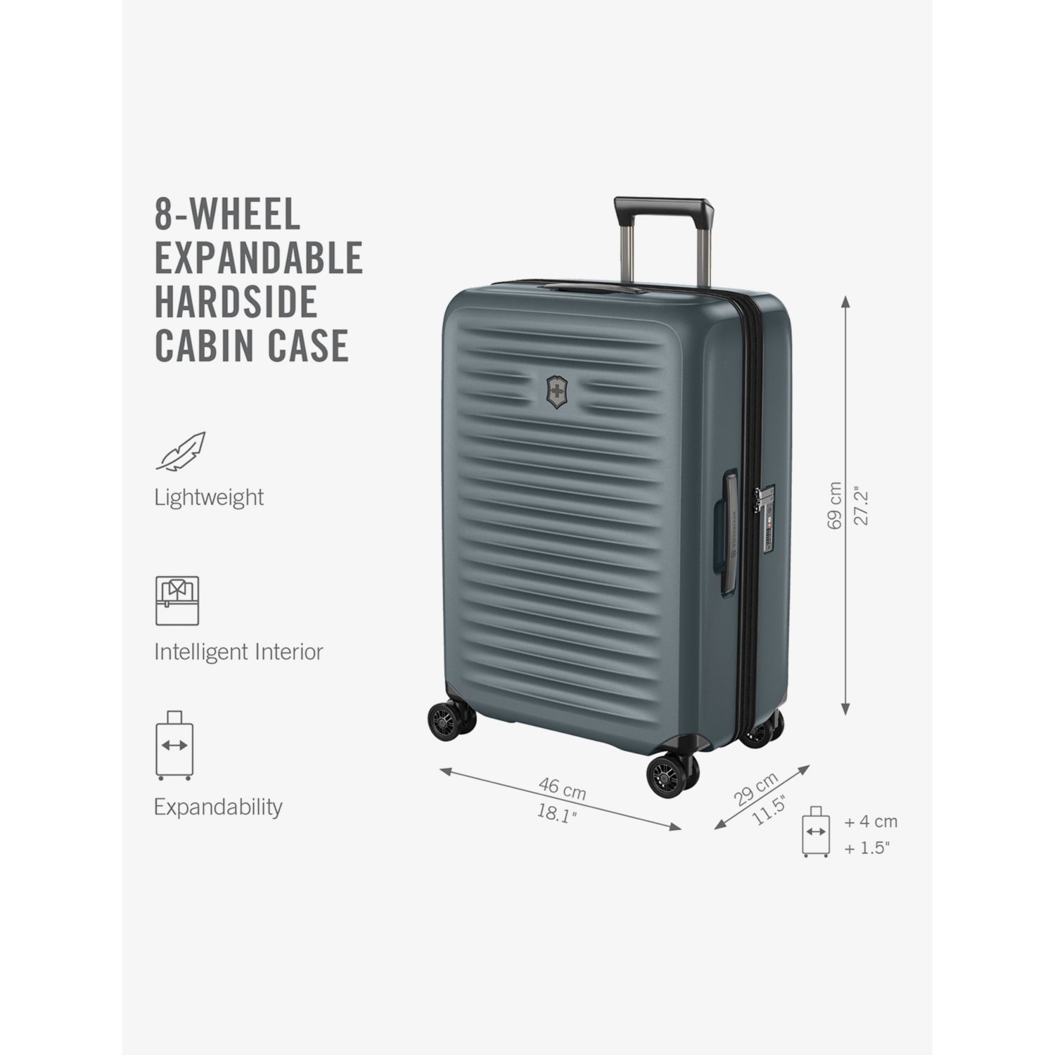 Airox Advanced medium hardside suitcase 69cm, UK version