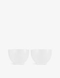 Christofle Mood porcelain espresso mugs set of two, imported from the UK