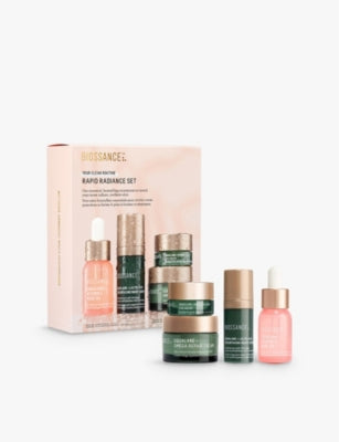 Biossance Rapid Radiance set with eye cream, serum, oil, cream (British brand)