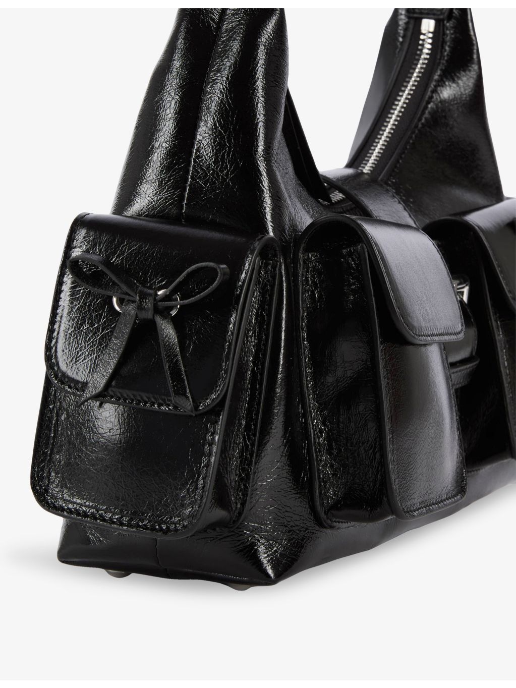 The Kooples Amelia leather shoulder bag, imported from the UK
