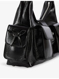 The Kooples Amelia leather shoulder bag, imported from the UK