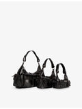 The Kooples Amelia leather shoulder bag, imported from the UK