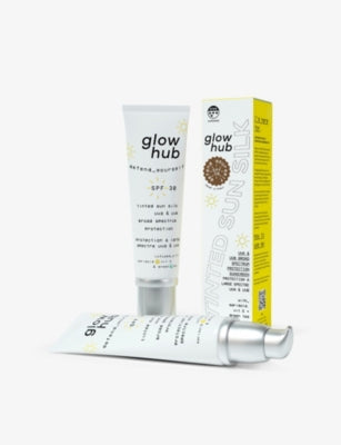 Glow Hub tinted facial sunscreen SPF 30 50ml (British brand)