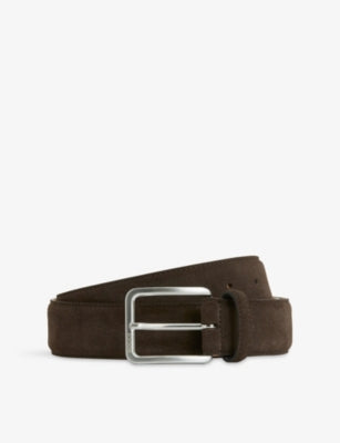 Boggi Milano Suede Buckle Belt 3cm Width
