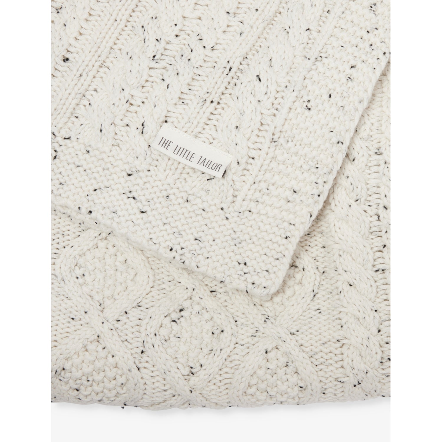 The Little Tailor fisherman knit baby blanket 108cm, UK version
