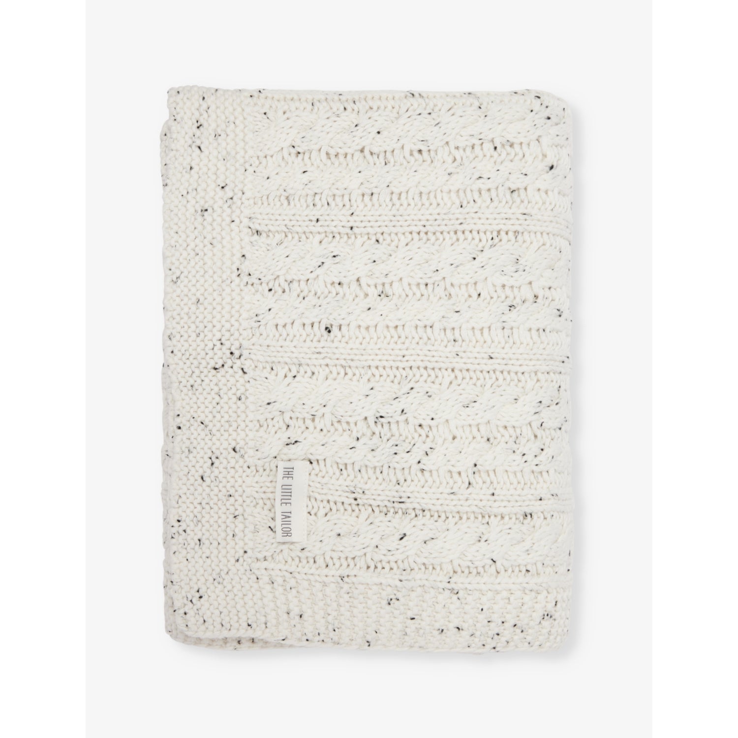 The Little Tailor fisherman knit baby blanket 108cm, UK version