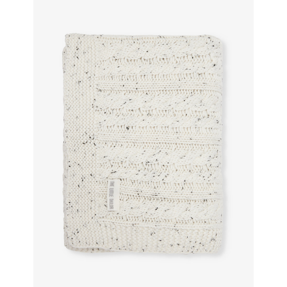 The Little Tailor fisherman knit baby blanket 108cm, UK version