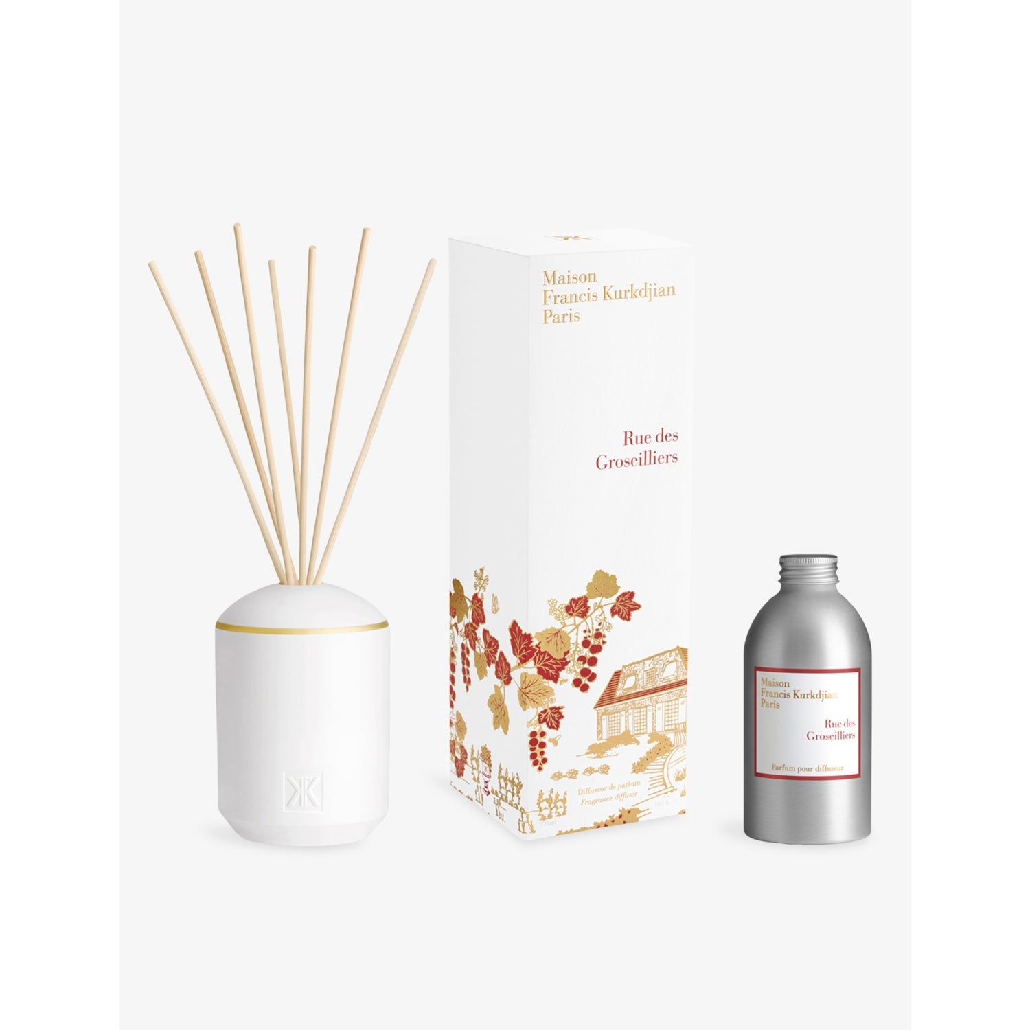 Maison Francis Kurkdjian Rue des Groseillers reed diffuser 300ml - British product