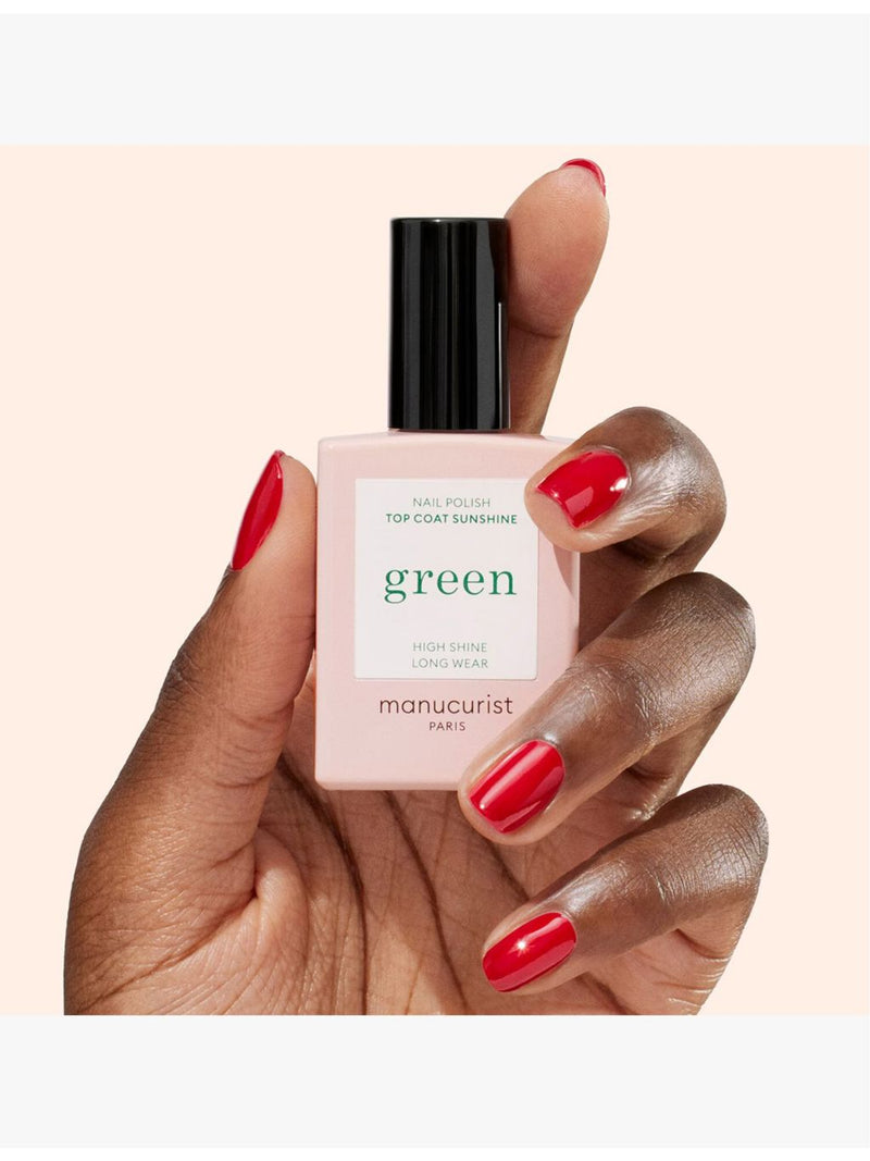 Manucurist Green Sunshine top coat nail polish 15ml, UK version