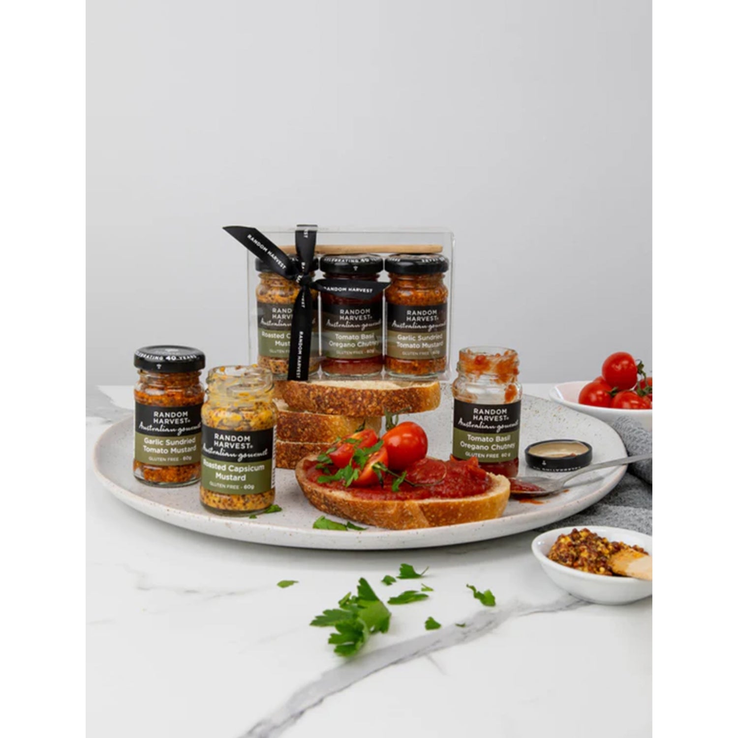 Random Harvest Mini Me BBQ condiment trio 180g - British product