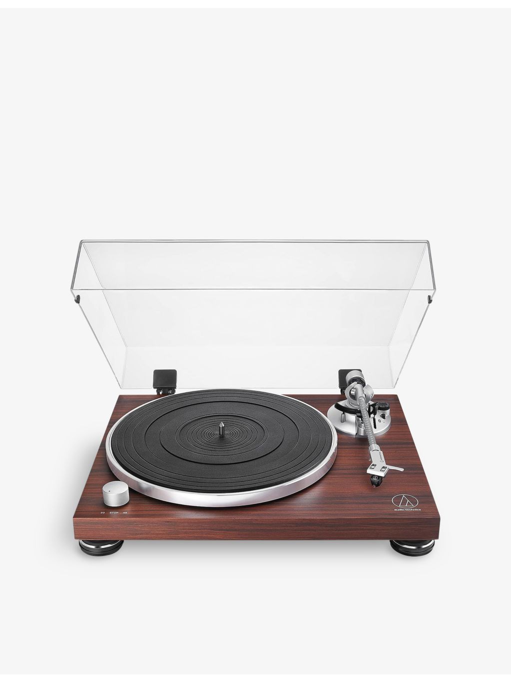 Audio-Technica LPW50BT manual belt drive turntable rosewood finish, imported from the UK