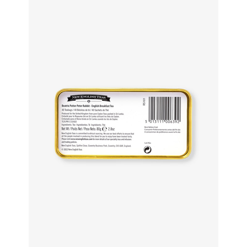 Peter Rabbit English breakfast tea bags 80g, UK version
