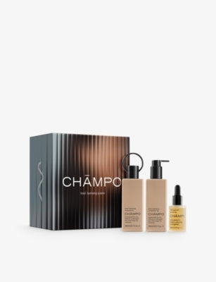 Chmpo Vata Hydrating System set with shampoo, conditioner and serum, UK version
