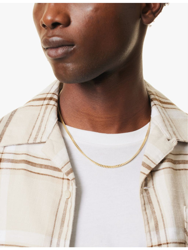 Common Lines mini Cuban gold plated silver chain necklace, UK version