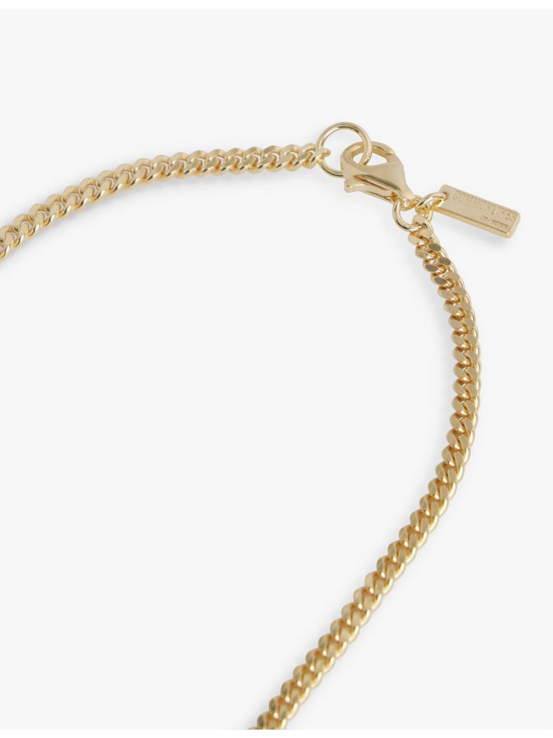 Common Lines mini Cuban gold plated silver chain necklace, UK version