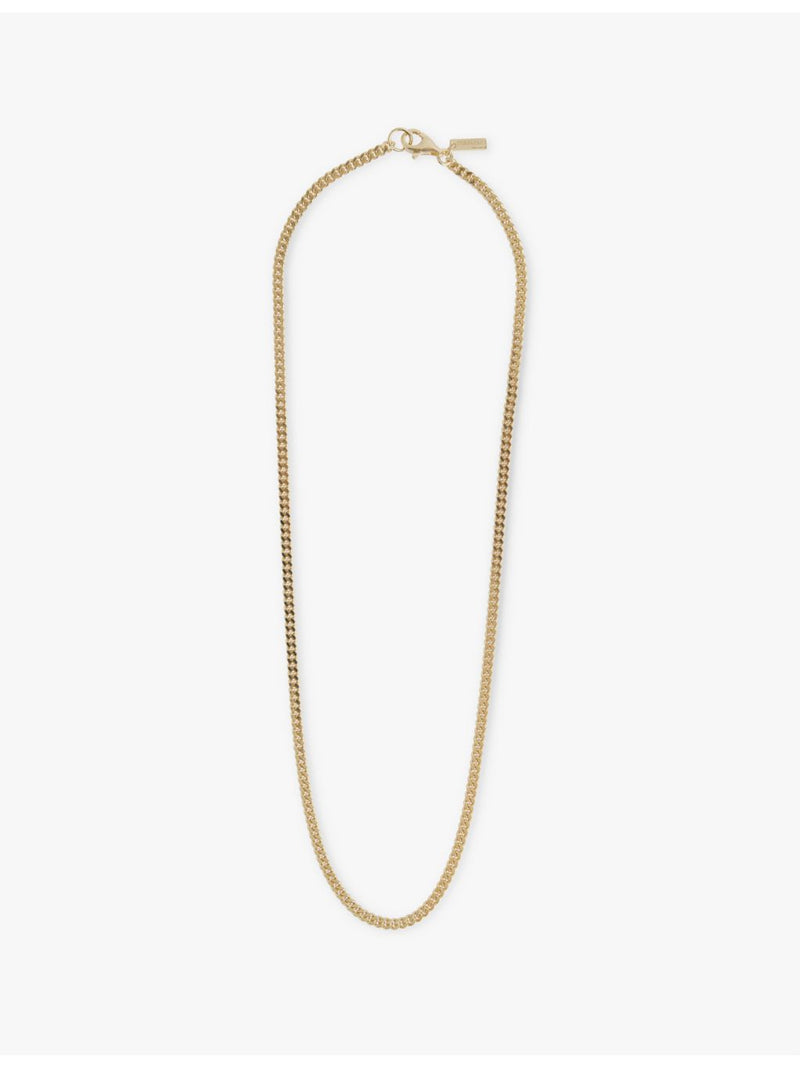Common Lines mini Cuban gold plated silver chain necklace, UK version