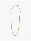 Common Lines mini Cuban gold plated silver chain necklace, UK version