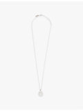 Common Lines 14ct gold plated sterling silver cubic zirconia pendant (British brand)