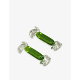 Candy Murano glass cutlery rest set of two - AMBER