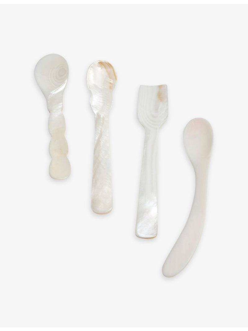 Gohar World Column mother-of-pearl dessert spoon set, imported from the UK