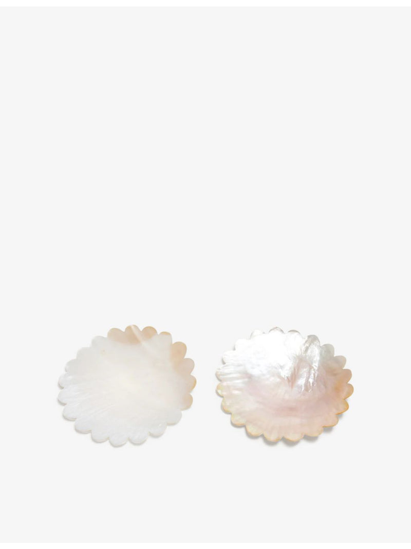 Gohar World scalloped mother-of-pearl dish 15cm - British product