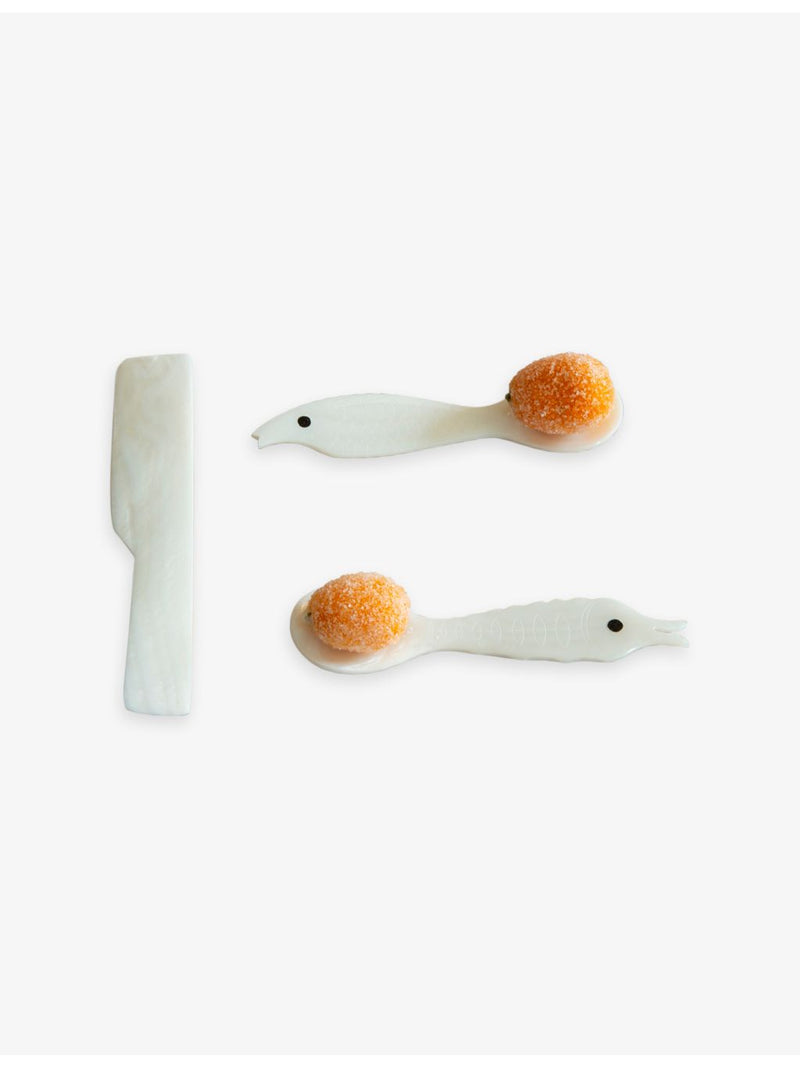 Gohar World Sea Creatures mother-of-pearl spoon set, imported from the UK