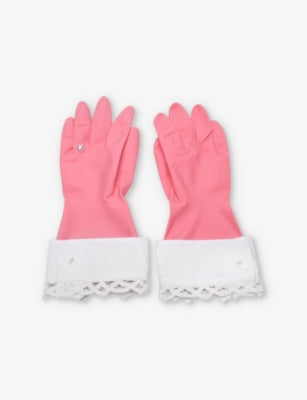 Gohar World Host Lace-Trim Rubber Gloves