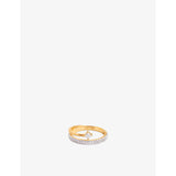 Pavé Crystal Illusion 18ct yellow-gold plated sterling-silver and cubic zirconia spiral ring - 18ctGoldPlatedSilver - L