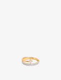 Astrid & Miyu pavé spiral ring gold plated (British brand)