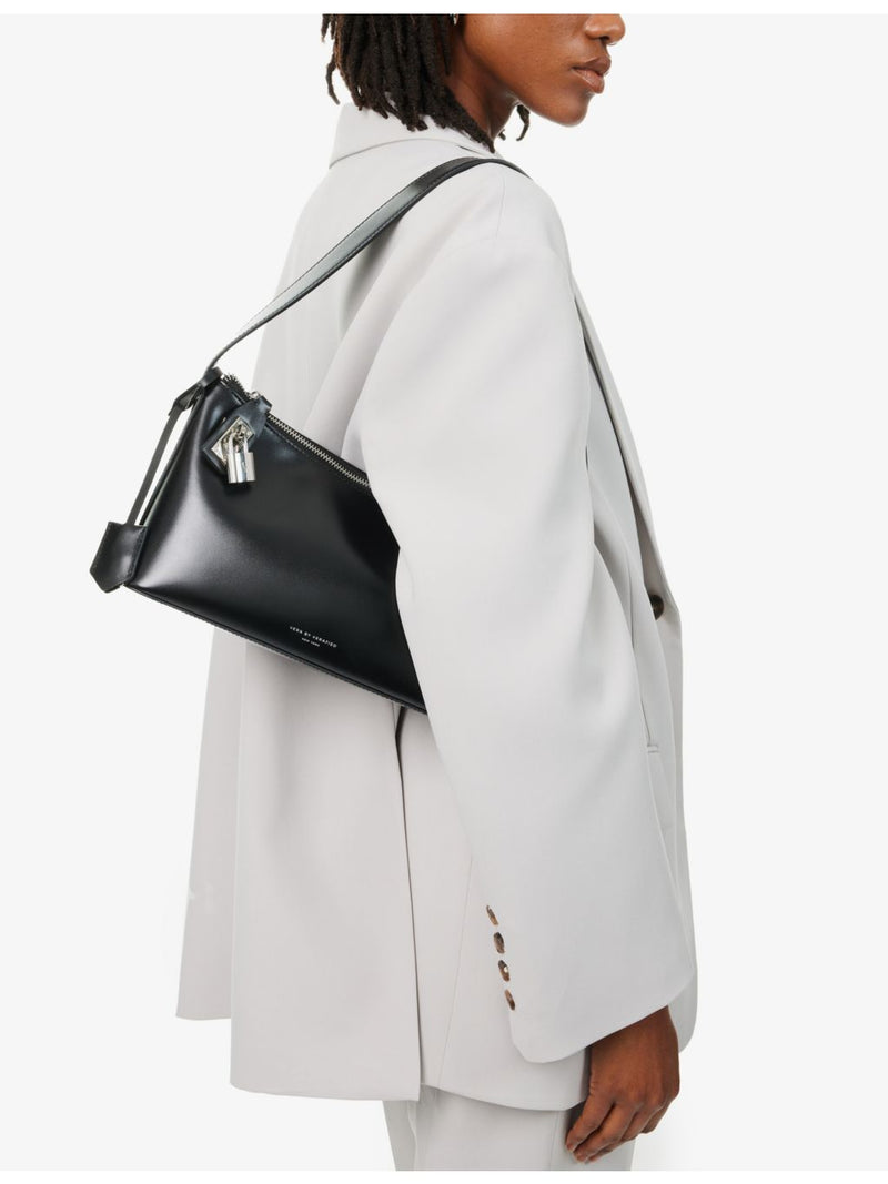 Leather hobo shoulder bag with adjustable strap and dust bag (British brand)