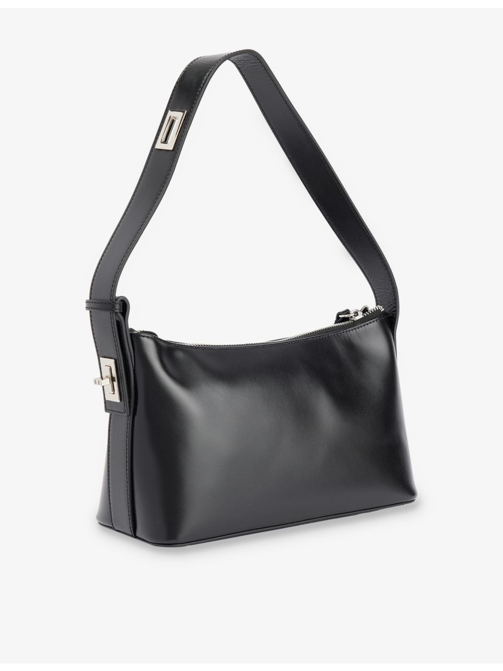 Leather hobo shoulder bag with adjustable strap and dust bag (British brand)