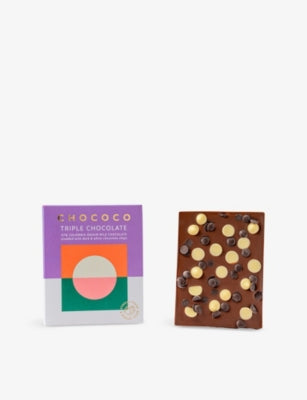 Chococo triple choc 47% milk chocolate slab 75g (British brand)