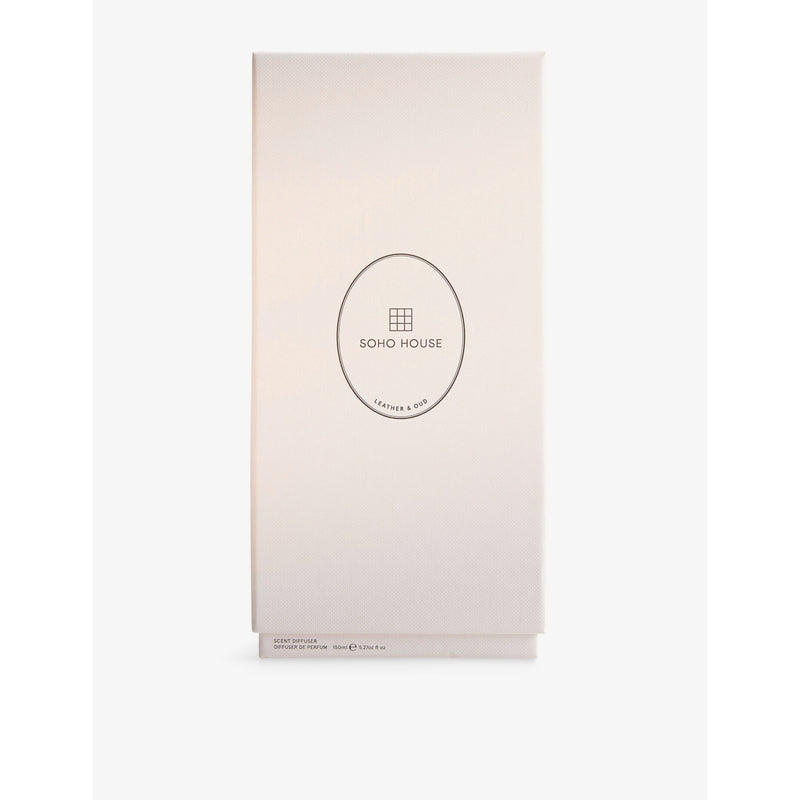 Soho Home Leather and Oud marble reed diffuser 150ml, UK version