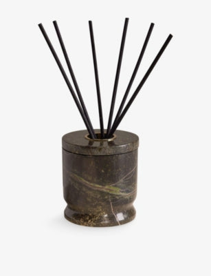 Soho Home Leather and Oud marble reed diffuser 150ml, UK version