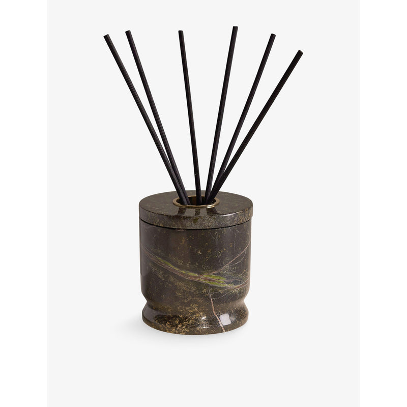 Soho Home Leather and Oud marble reed diffuser 150ml, UK version