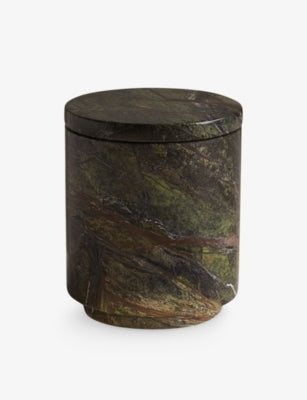 Soho Home Leather and Oud marble scented candle 250g, imported from the UK