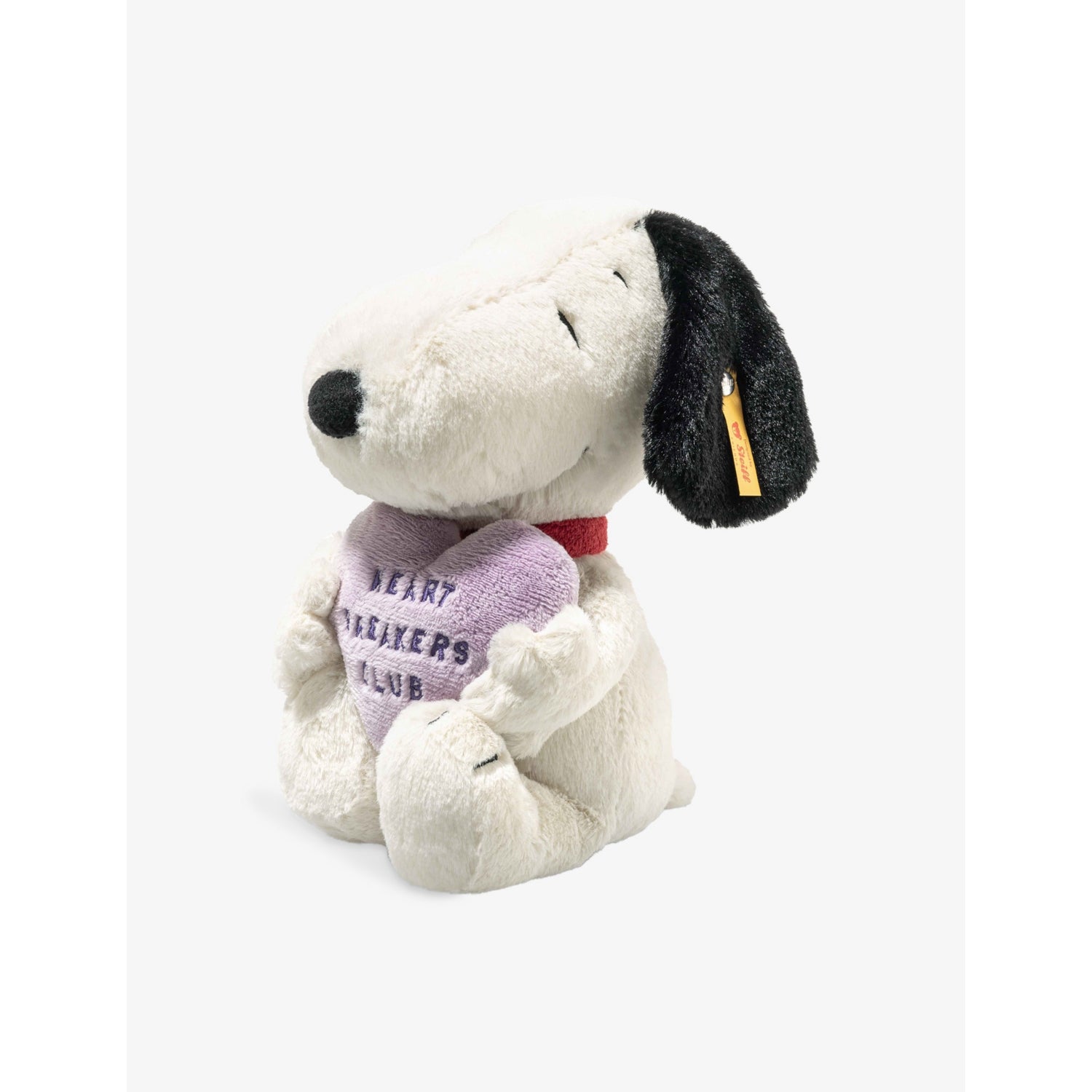 Steiff Snoopy Heartbreakers Club soft toy 22cm, UK version
