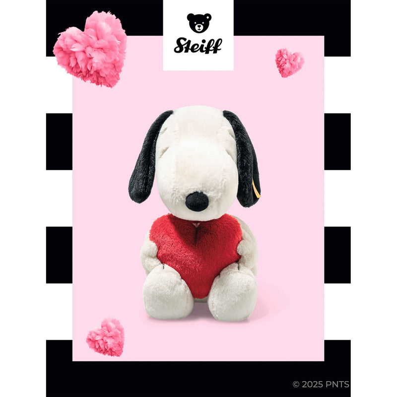 Steiff Snoopy Love soft toy 30cm, imported from the UK