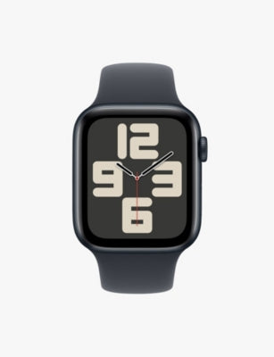Apple Watch SE 44mm midnight aluminium sports band, imported from the UK