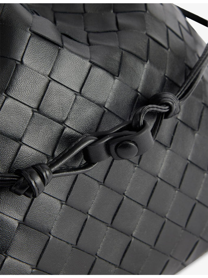 Bottega Veneta leather shoulder bag with intrecciato weave, UK version