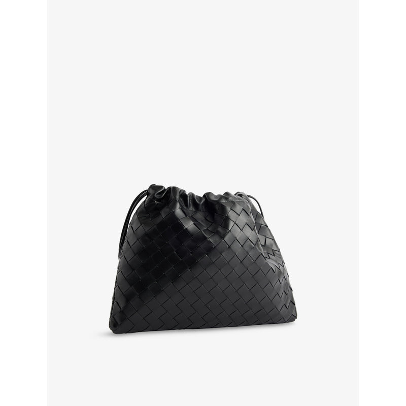 Bottega Veneta leather shoulder bag with intrecciato weave, UK version