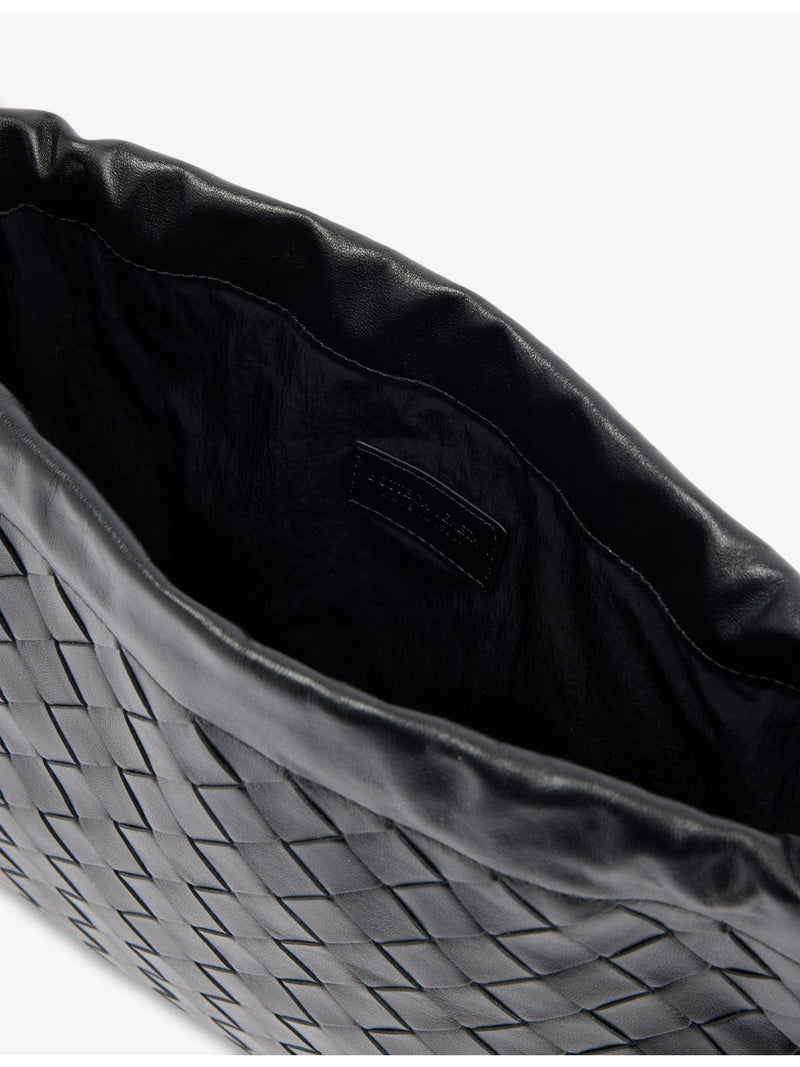 Bottega Veneta leather shoulder bag with intrecciato weave, UK version