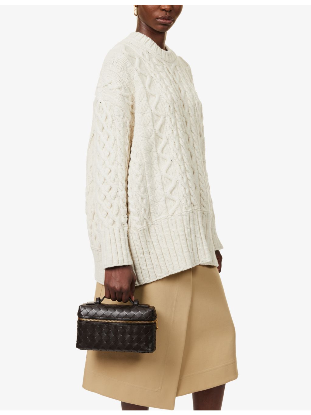 Bottega Veneta vanity leather cross-body bag (British brand)