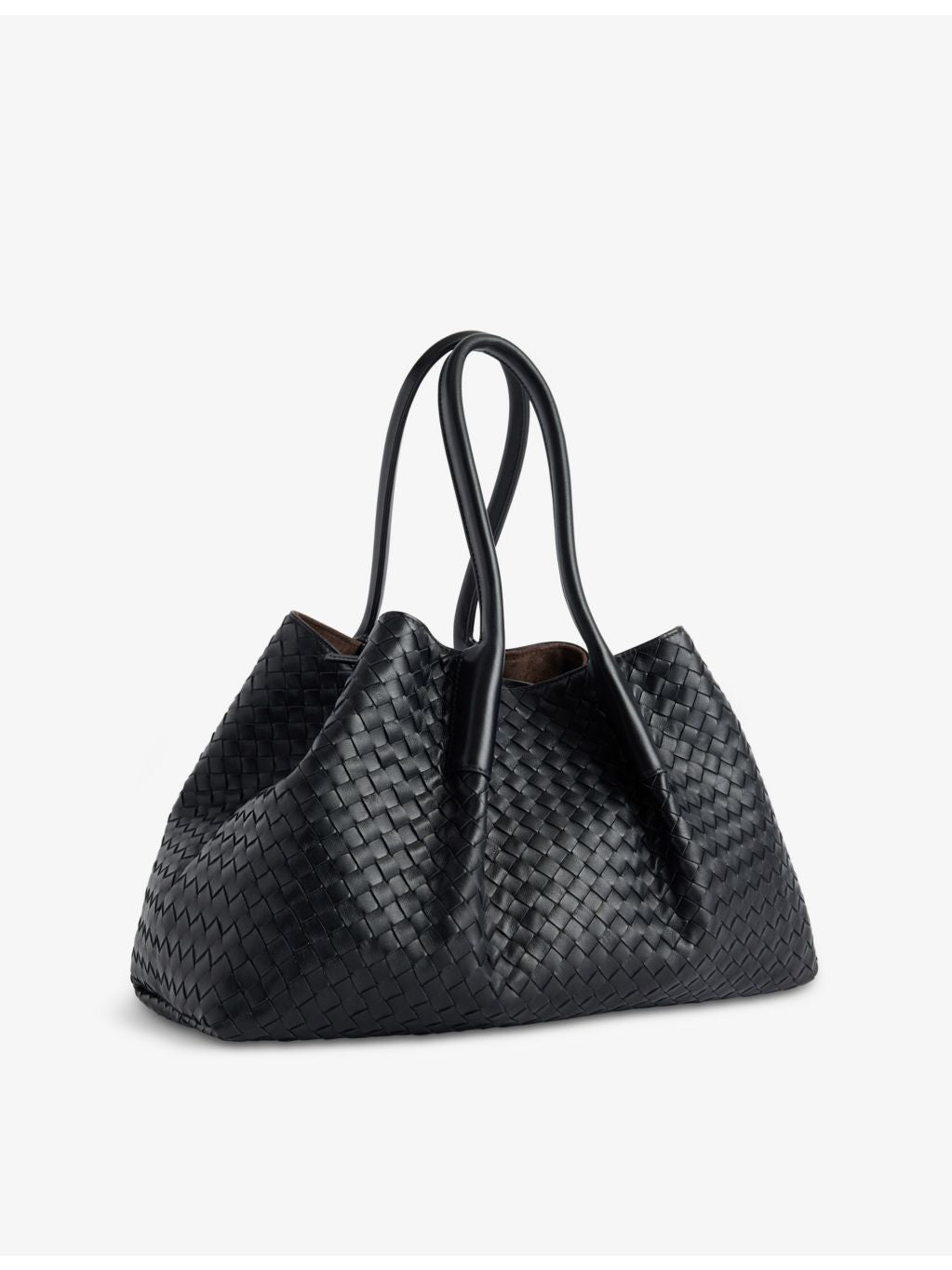 Bottega Veneta reversible leather shoulder bag (British brand)