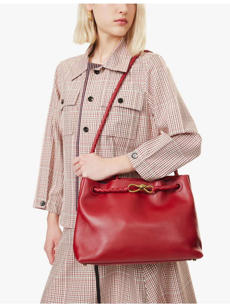 Bottega Veneta Andiamo medium leather top-handle bag - British product