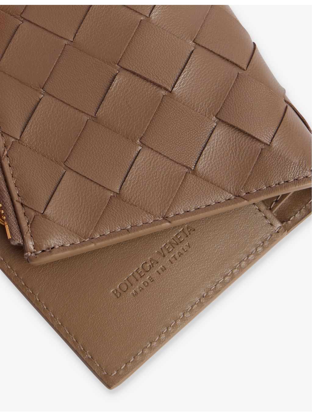 Bottega Veneta Intrecciato small bifold leather wallet, UK version