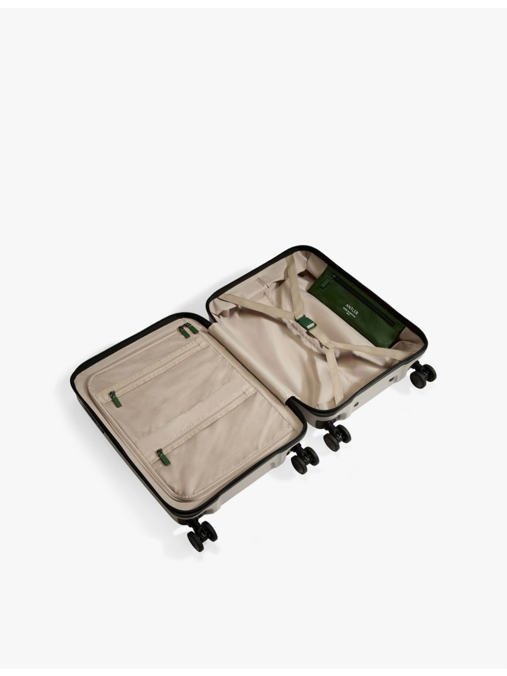 Antler Icon Stripe hard-case cabin suitcase 55cm (British brand)