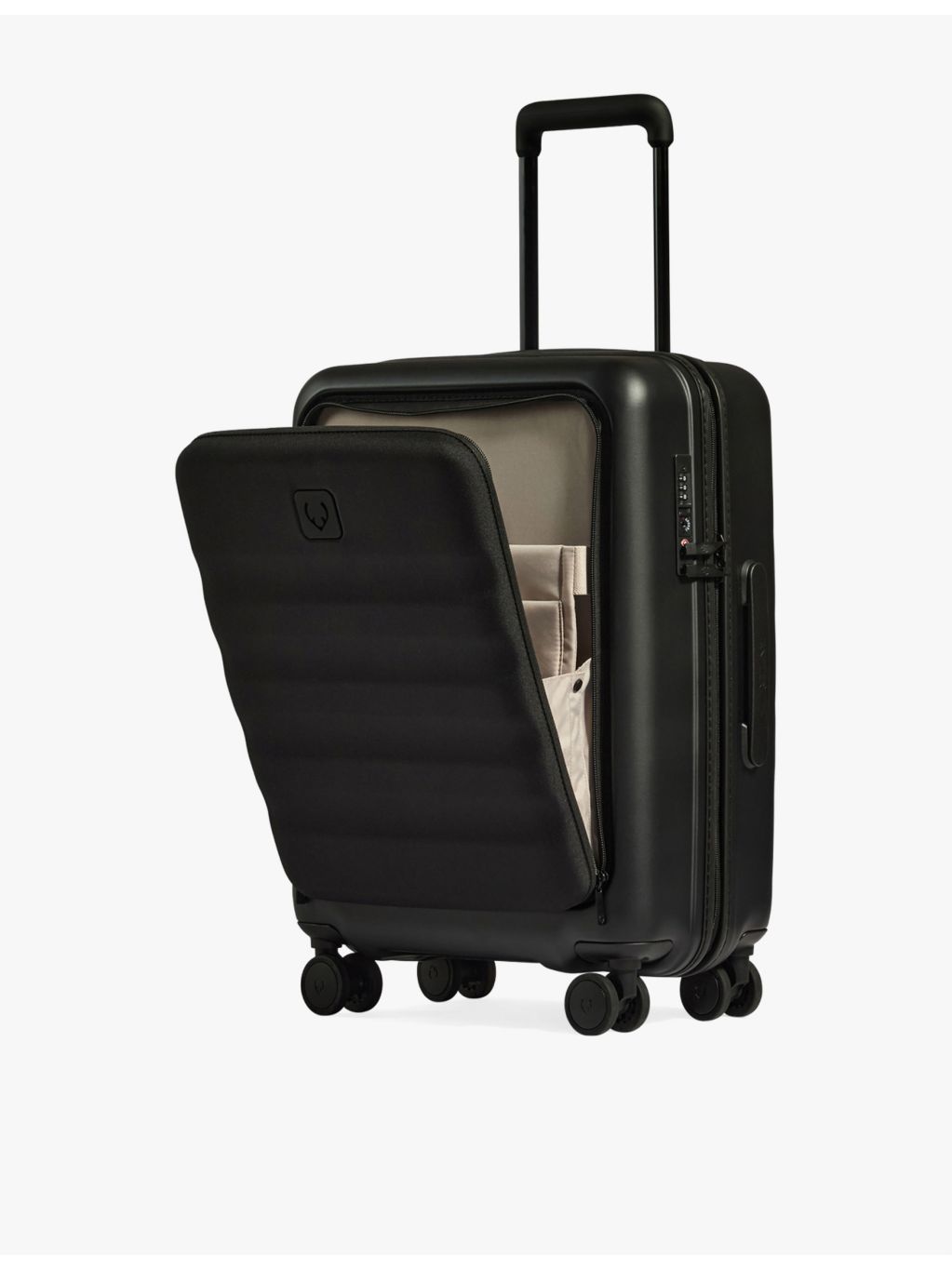 Antler Icon Stripe hard-case cabin suitcase 55cm (British brand)