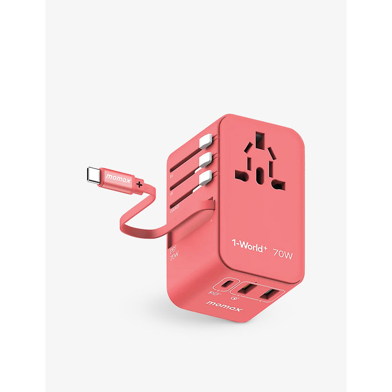 Momax 70W travel charger with USB-C cable, UK version